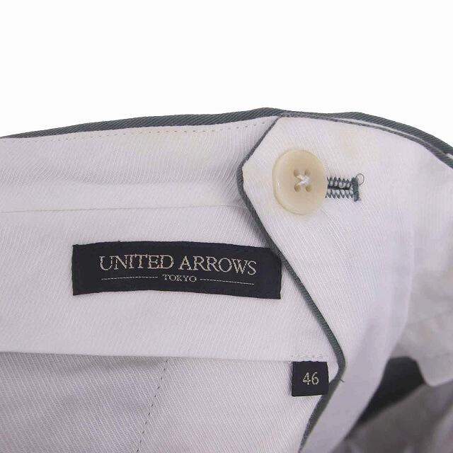 UNITED ARROWS(ユナイテッドアローズ)のユナイテッドアローズ TOKYO テーパード パンツ ロング 厚手 46 緑 メンズのパンツ(スラックス)の商品写真