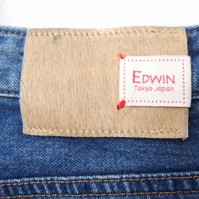 EDWIN(エドウィン)のエドウィン EDWIN デニム ジーンズ スリム パンツ ウオッシュ加工 XS レディースのパンツ(デニム/ジーンズ)の商品写真