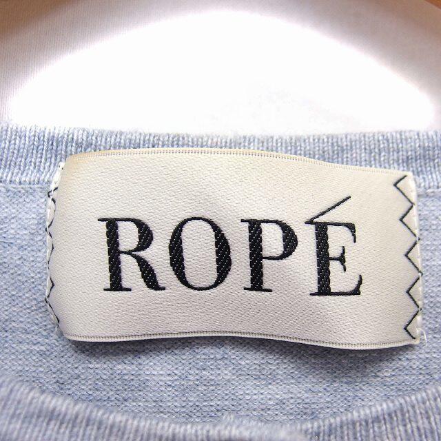 ROPE’(ロペ)のロペ ROPE カーディガン ニット クルーネック 無地 長袖 38 グレー エンタメ/ホビーのコスプレ(その他)の商品写真