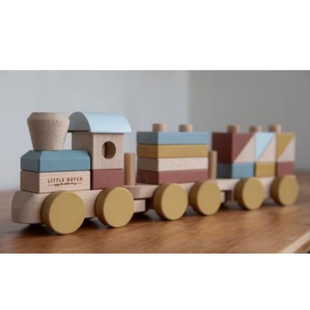 BorneLund - LITTLE DUTCH リトルダッチ　積み木 　ブロック 汽車　日本未発売