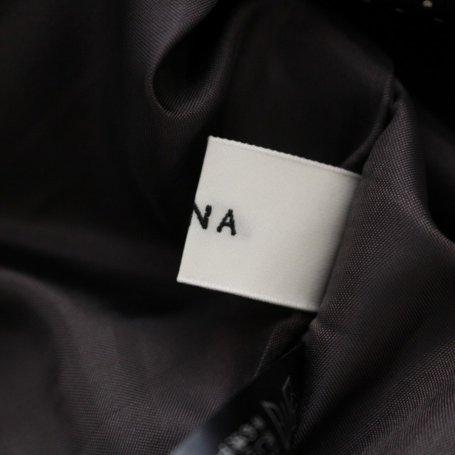 IENA(イエナ)のイエナ オーナメントフラワーマキシスカート ロング 花柄 M ブラック オレンジ レディースのスカート(ロングスカート)の商品写真