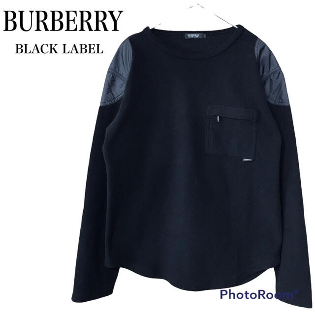 BURBERRY BLACK LABEL(バーバリーブラックレーベル)の【良品】BURBERRY BLACK LABEL スウェット ビッグシルエット メンズのトップス(スウェット)の商品写真