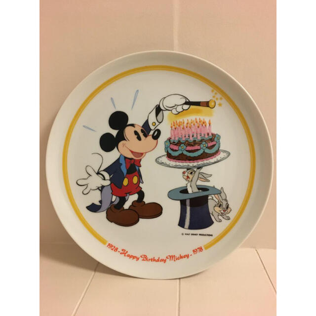 ★限定品★Happy Birthday Mickey絵皿