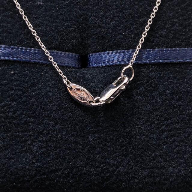スタージュエリー クロス チョーカー ネックレス Pt750 0.23ct