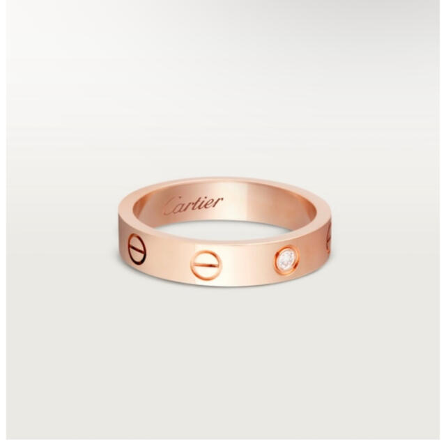 カルティエ ラブリング ピンクゴールド ダイヤ1P Cartier LOVE 熱い