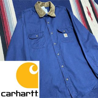 カーハート(carhartt)の90s 古着 カーハート コーデュロイ シャツ ビッグシルエット ゆるだぼ(シャツ)