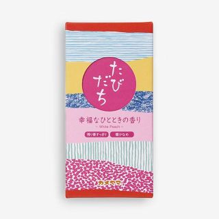【新品未使用】かめやま　お線香　たびだち　白桃の香り　煙少なめ(お香/香炉)