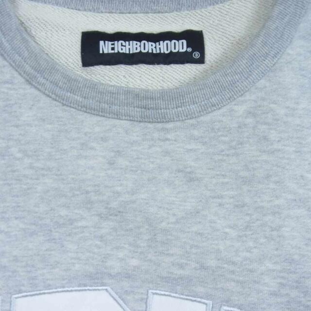 NEIGHBORHOOD(ネイバーフッド)のNEIGHBORHOOD ネイバーフッド スウェット 21AW 212FPNH-CSM02 CLASSIC-S / C-CREW クラシック カレッジロゴ クルーネック スウェット グレー グレー系 M【中古】 メンズのトップス(スウェット)の商品写真