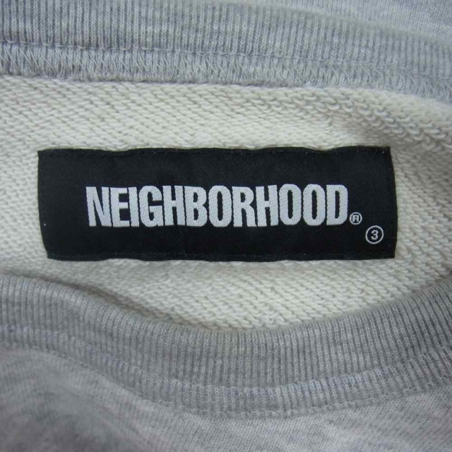 NEIGHBORHOOD(ネイバーフッド)のNEIGHBORHOOD ネイバーフッド スウェット 21AW 212FPNH-CSM02 CLASSIC-S / C-CREW クラシック カレッジロゴ クルーネック スウェット グレー グレー系 M【中古】 メンズのトップス(スウェット)の商品写真