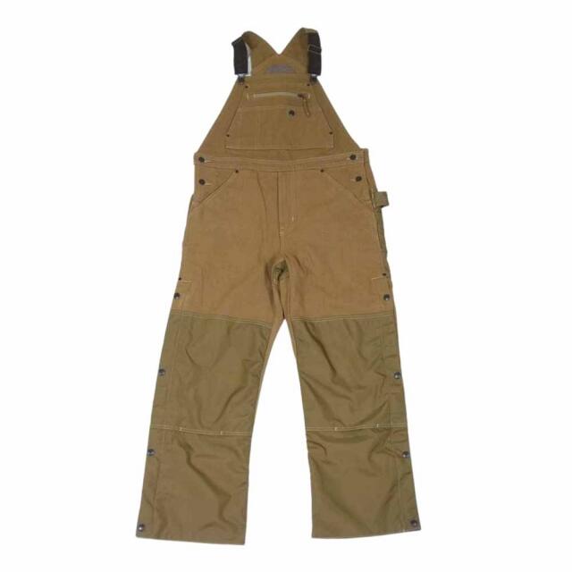 patagonia(パタゴニア)のpatagonia パタゴニア オーバーオール 19AW 55750 Iron Forge Hemp's Canvas Insulated Overalls アイアン フォージ ヘンプ キャンバス インサレーテッド ダッグ ナイロン 切替 キルト ブラウン系 M【中古】 メンズのパンツ(その他)の商品写真