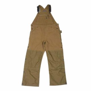 パタゴニア(patagonia)のpatagonia パタゴニア オーバーオール 19AW 55750 Iron Forge Hemp's Canvas Insulated Overalls アイアン フォージ ヘンプ キャンバス インサレーテッド ダッグ ナイロン 切替 キルト ブラウン系 M【中古】(その他)