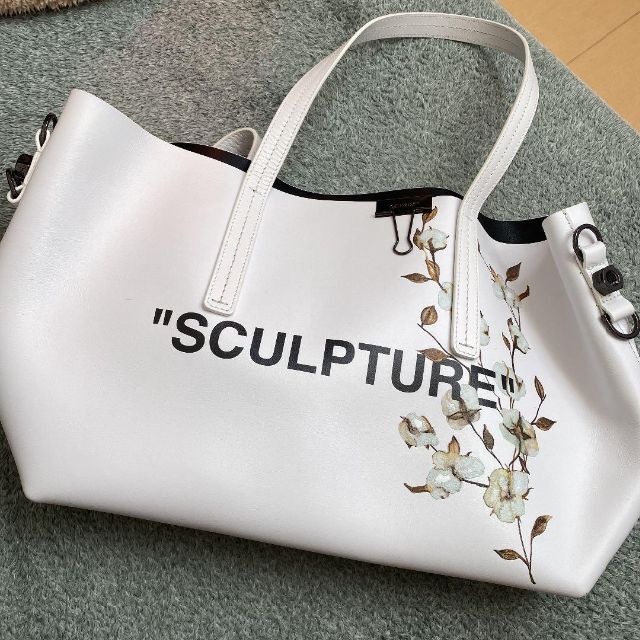 最大80%オフ! Off-White 黒 オフホワイト シープレザー ヴァージルア