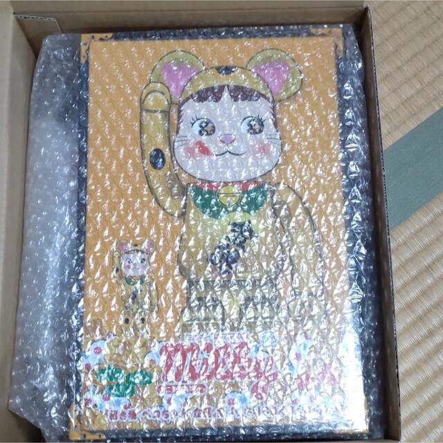 楽天カード分割】 BE＠RBRICK 招き猫 ペコちゃん 金運 金メッキ 100％ 400%