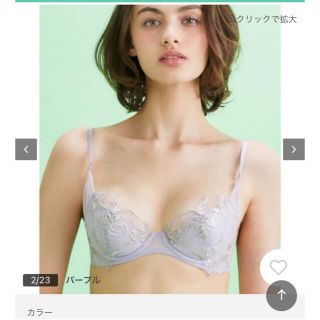 シュットインティメイツ(Chut! INTIMATES)のChut! INTIMATES☆ シアーライトブラ　パープル　ブラ&ショーツ(ブラ&ショーツセット)