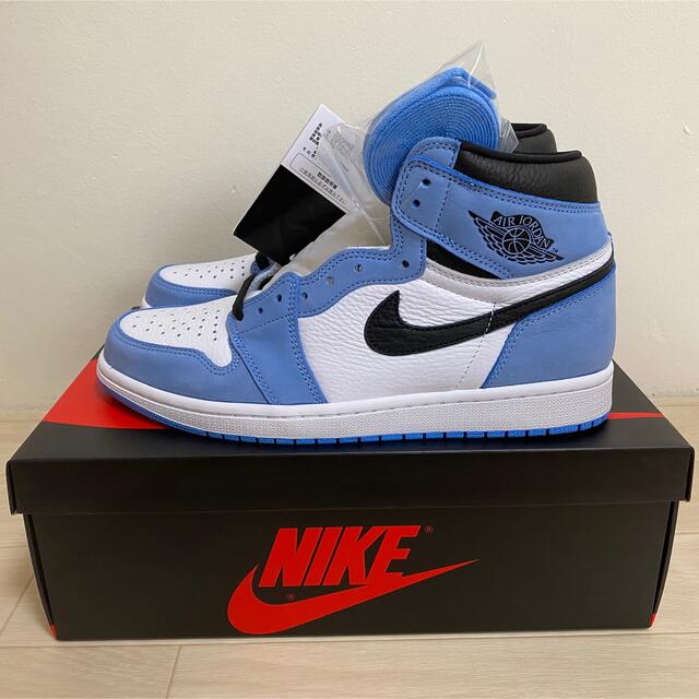 【新品未使用】AIR JORDAN 1 UNIVERSITY BLUE靴/シューズ