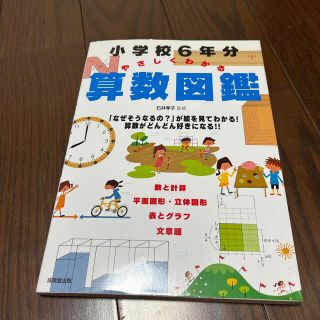 小学校６年分やさしくわかる算数図鑑(語学/参考書)