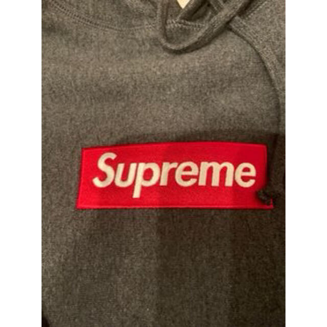 SupremeBoxLogoHooded  "Charcoal"