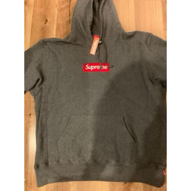 SupremeBoxLogoHooded  "Charcoal"