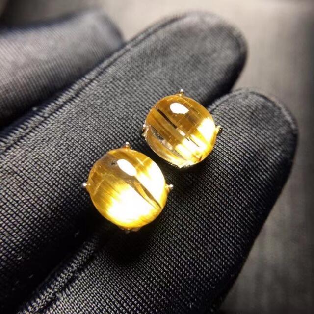 天然】タイチンクオーツ ピアス s925 8.5*7.6mm | zold-ut.hu