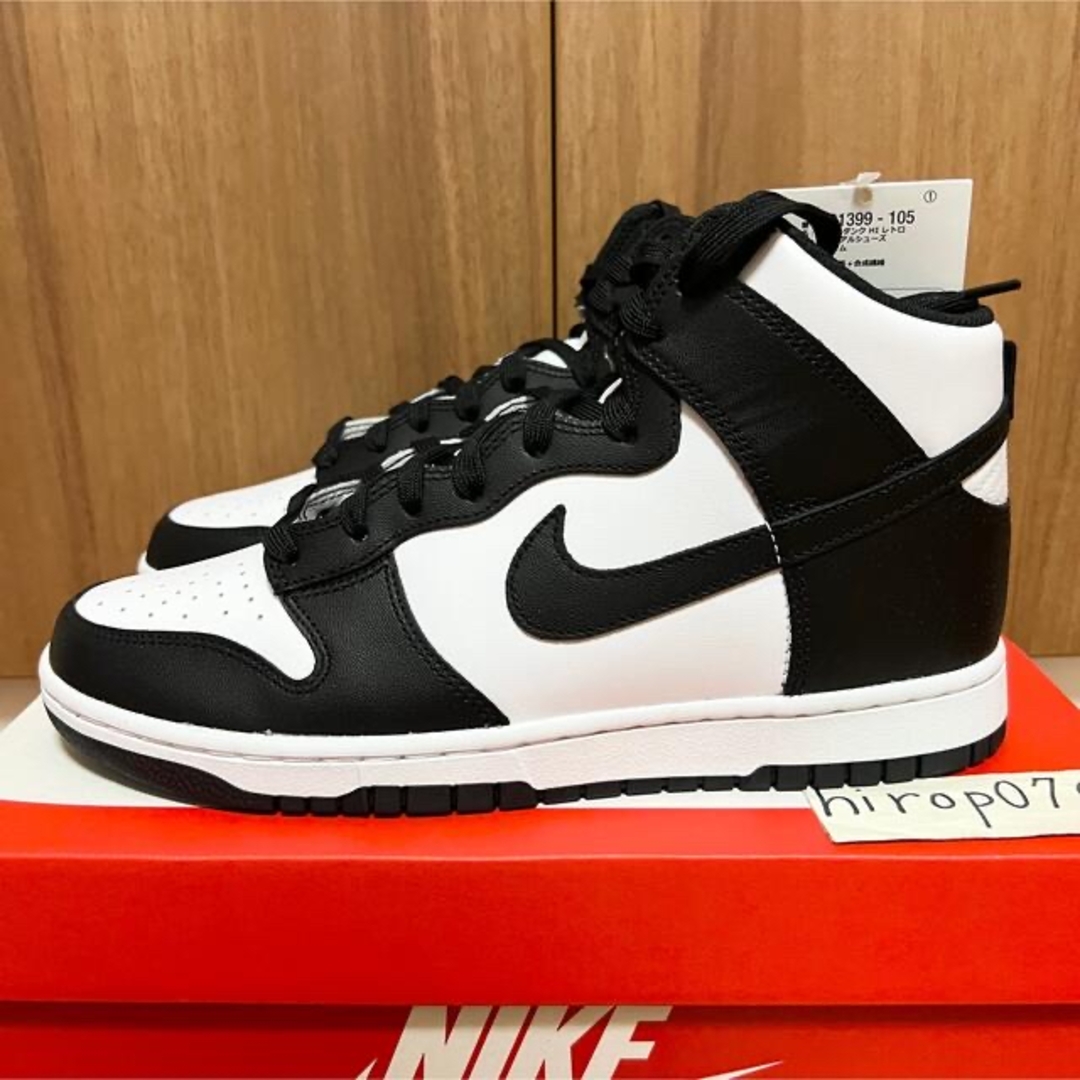 NIKE - NIKE DUNK HIGH ダンク ハイ ホワイト ブラック パンダ NIKE - NIKE DUNK HIGH ダンク ハイ ホワイト ブラック パンダ
