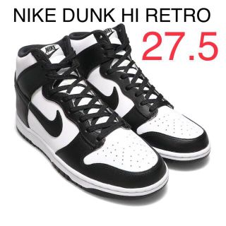 ナイキ(NIKE)のNIKE DUNK HIGH ダンク ハイ ホワイト ブラック パンダ 27.5(スニーカー)