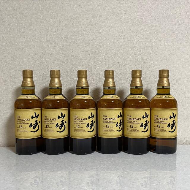 6本セット サントリー シングルモルト ウイスキー山崎12年食品/飲料/酒