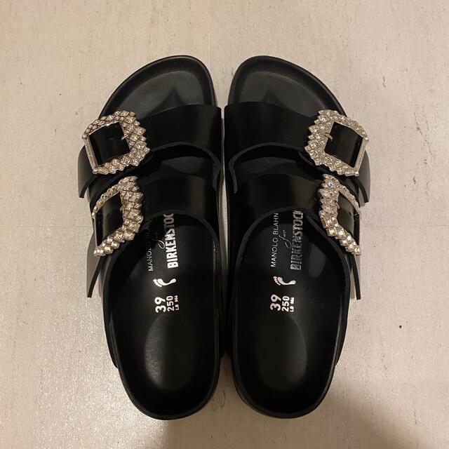 MANOLO BLAHNIK(マノロブラニク)のManoloBlahnik BIRKENSTOCKマノロ ビルケン アリゾナ別注 レディースの靴/シューズ(サンダル)の商品写真