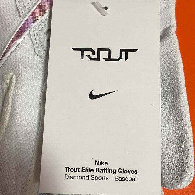 NIKE - 新品 NIKEトラウトエリート バッティンググローブ 白×ピンク M
