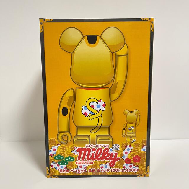 BE@RBRICK 招き猫 ペコちゃん 金運 金メッキ 100％ & 400％ | www