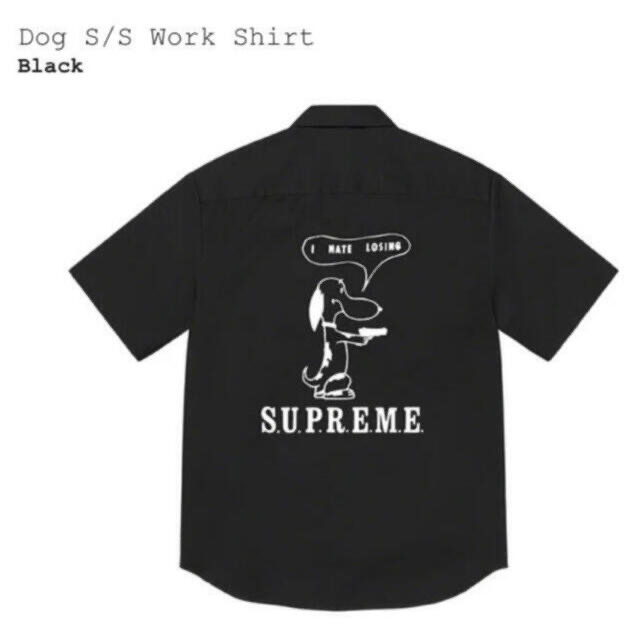 シャツSupreme Dog S/S Work Shirt Black 21ss