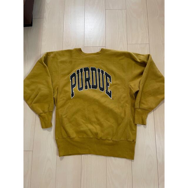 チャンピオン 90s リバースウィーブ PURDUE マスタードカラー 独特の