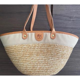 新品 イルビゾンテ IL BISONTE ハンドバッグ かごバッグ HOBO BAG ブラウン 茶