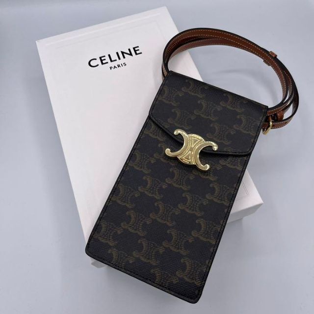 セリーヌ　CELINE 携帯　リングホルダー　スマホ　リング　ゴールド