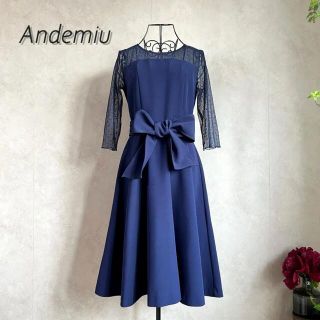 アンデミュウ(Andemiu)の【美品】アンデミュウ　ワンピース(ひざ丈ワンピース)