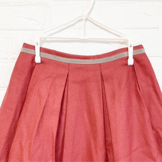 Rubyrivet(ルビーリベット)の【美品】ルビーリベット フレアスカート 赤 レッド サイズ36 S 小さいサイズ レディースのスカート(ひざ丈スカート)の商品写真