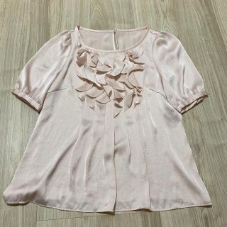 アナイ(ANAYI)のA N AY I 光沢 綺麗なピンク 半袖 カットソー(シャツ/ブラウス(半袖/袖なし))