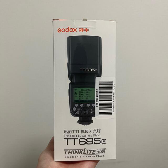 富士フイルム(フジフイルム)のgodox TT685・XproF スマホ/家電/カメラのカメラ(ストロボ/照明)の商品写真