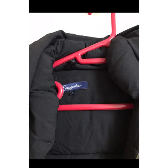 suggestion サジェッション ダウンジャケット  ブラック メンズのジャケット/アウター(ライダースジャケット)の商品写真
