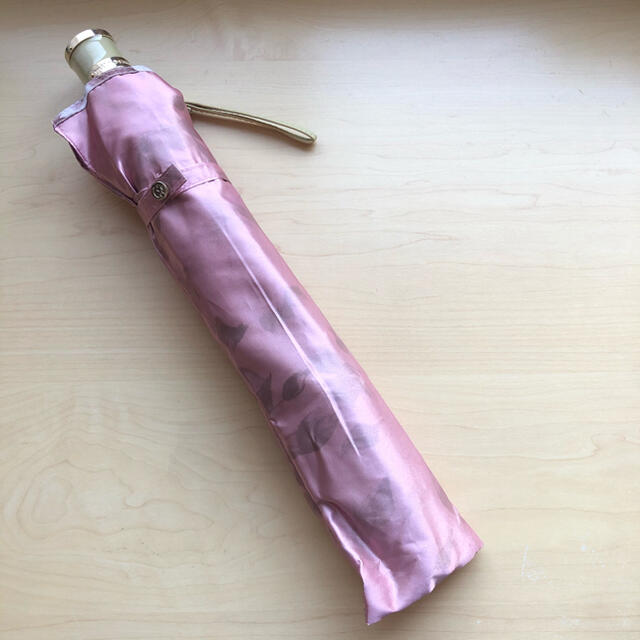 ★新品★ミラショーン　折りたたみ傘　雨傘　大きめ　サテン　花柄　ピンク 2