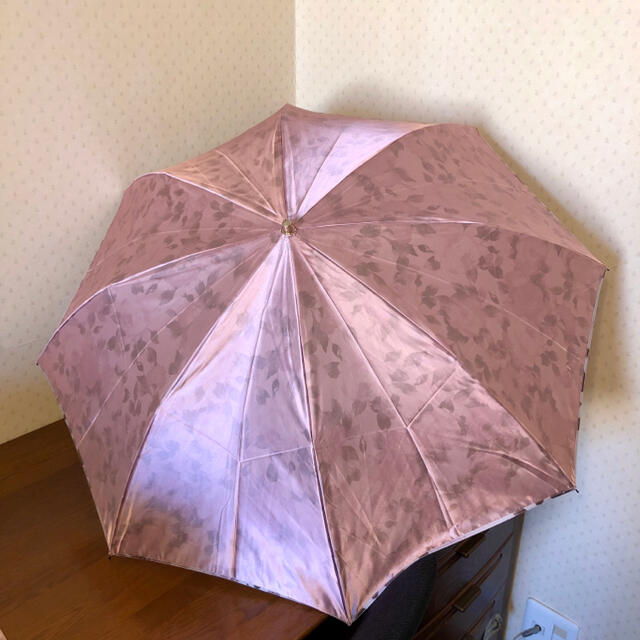 ★新品★ミラショーン　折りたたみ傘　雨傘　大きめ　サテン　花柄　ピンク 5