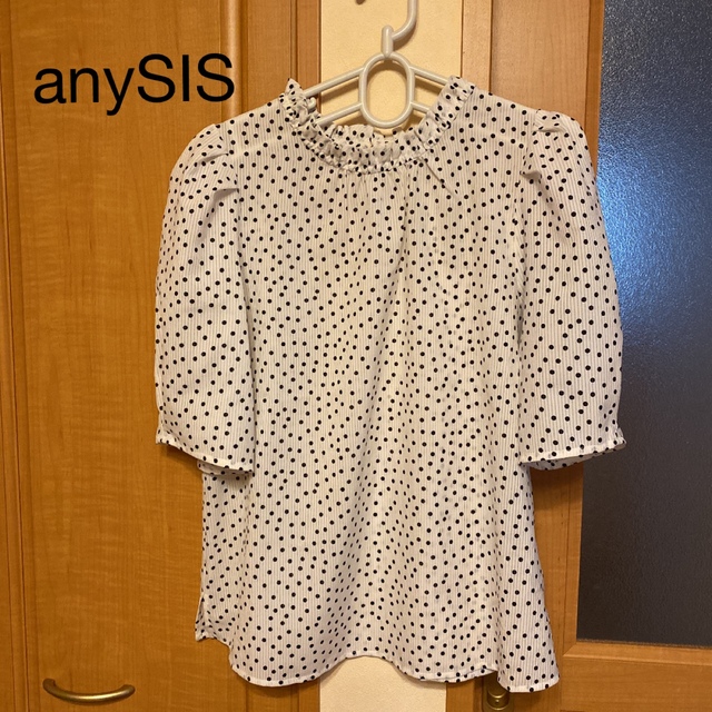 anySiS(エニィスィス)の最終 SALE  anySiS   シアーストライプブラウス レディースのトップス(シャツ/ブラウス(半袖/袖なし))の商品写真