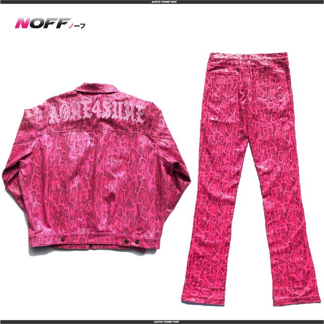 AONE4SURE PINK SNAKE SLATT パンツ PANTS