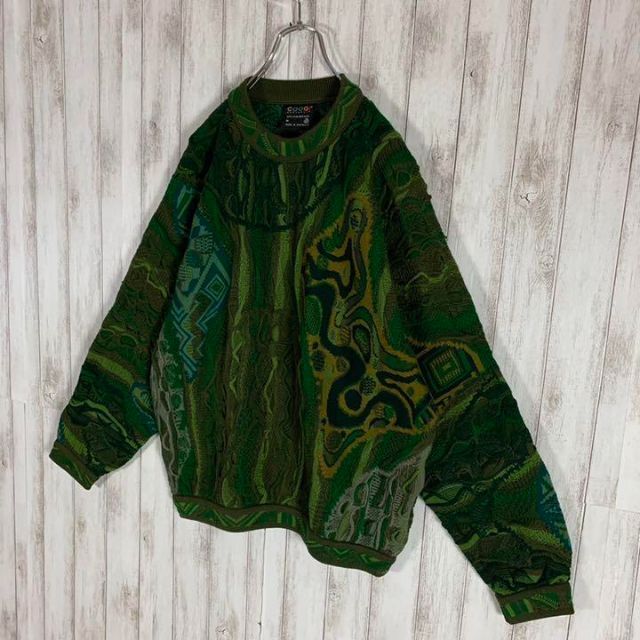 幻の1点モノ】coogi クージー 立体 編込み 3Dニット 即完売モデル