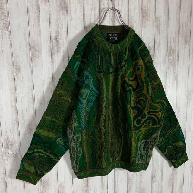 【幻の1点モノ】coogi クージー 立体 編込み 3Dニット 即完売モデル