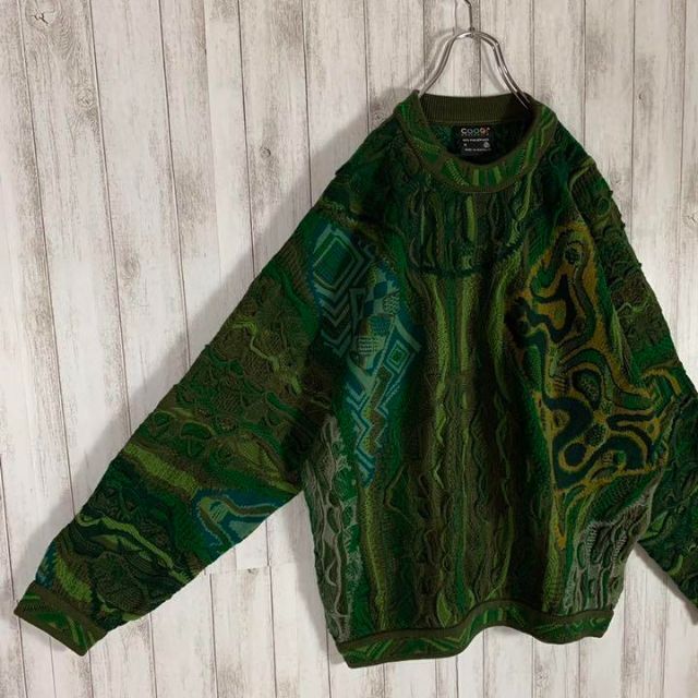 【幻の1点モノ】coogi クージー 立体 編込み 3Dニット 即完売モデル