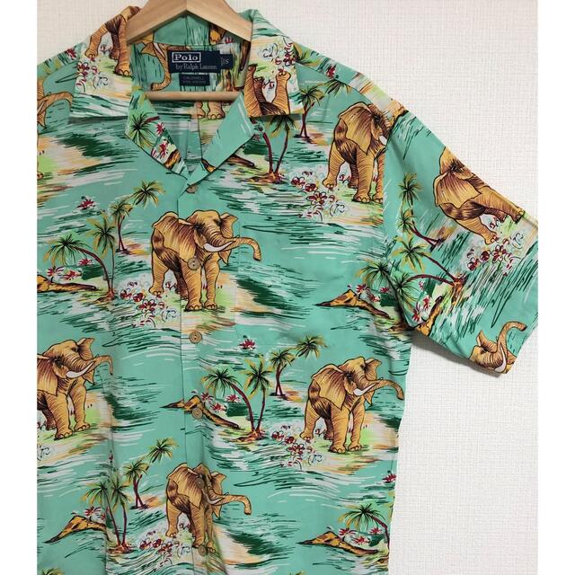 ゲンテン公式 POLO ポロ ラルフローレン 半袖 オープンカラー シャツ M