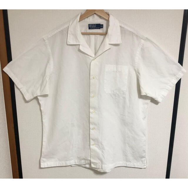 国産高評価 POLO オープンカラー リネン/シルクシャツ 半袖 2XLの通販