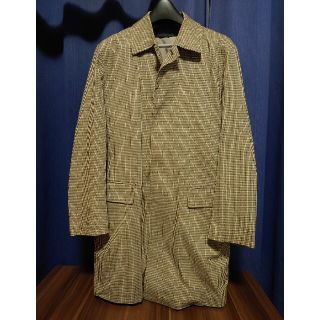 メンズメルローズ(MEN'S MELROSE)のMEN'S MELROSE　千鳥格子風ステンカラーショートコート　Mサイズ(ステンカラーコート)