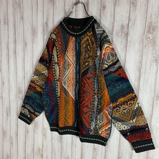 【幻の1点モノ】coogi クージー 立体 編込み 3Dニット 即完売モデル 3