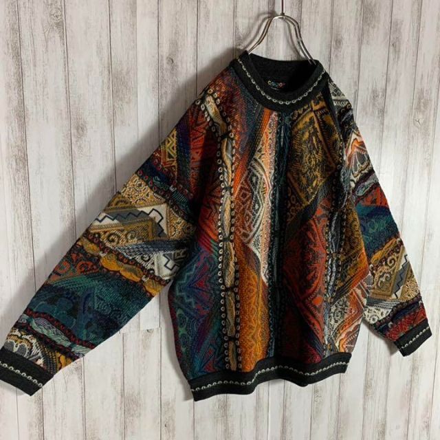 【幻の1点モノ】coogi クージー 立体 編込み 3Dニット 即完売モデル 5